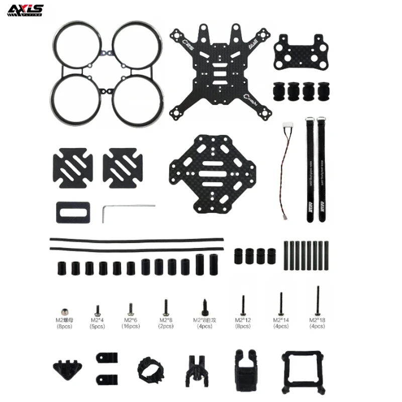 

Комплект рам Axisflying Cineon C25 с Cinematic Freestyle Done Cinewhoop FPV и GPS Printout O3