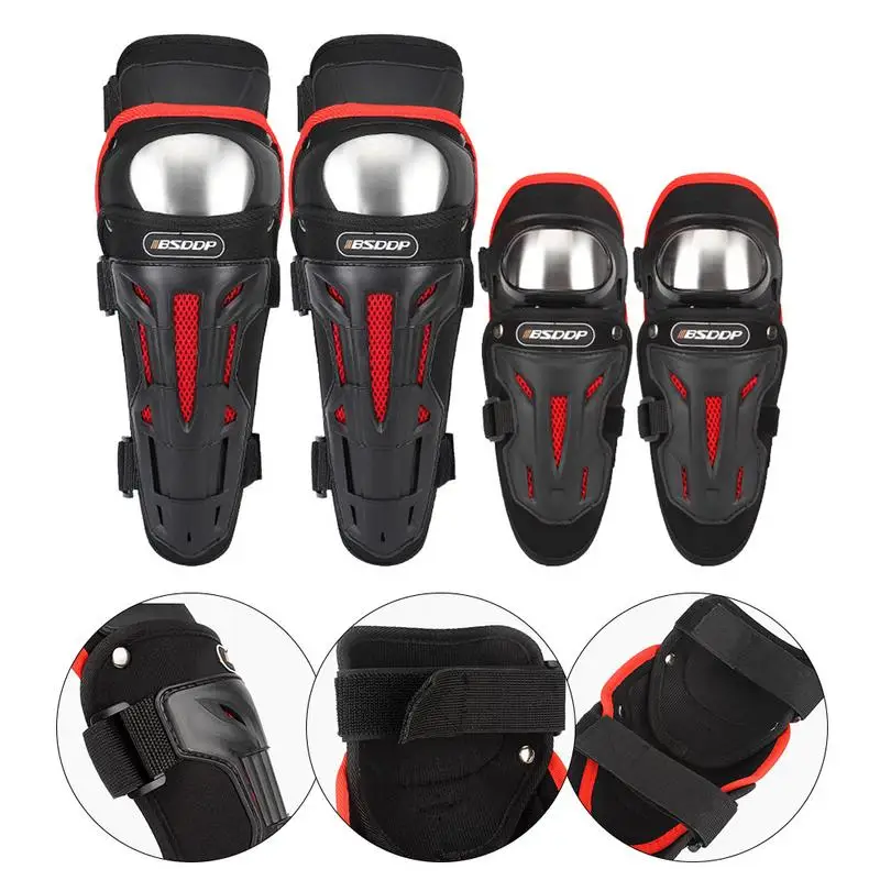 Kniescheibe Pads Motocross Ellenbogen Knie Schienbeinschutz Pads Einstellbar Atmungsaktive Knie Pads Protector Rüstung Anti-Herbst Slider Getriebe Für