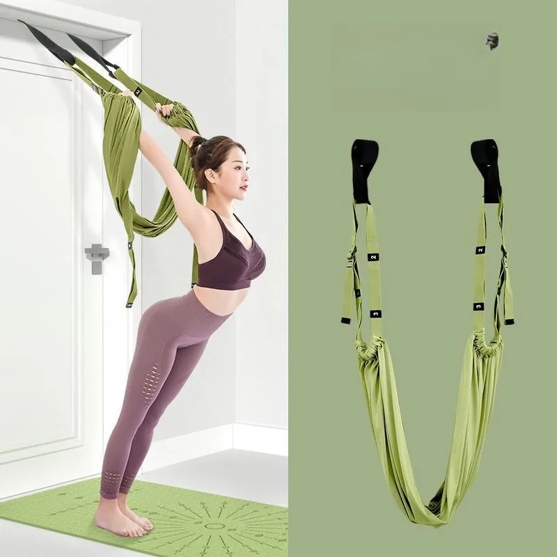 Aerial Yoga Rope Rally Strap Open Shoulder Beauty Back Stretching Strap Hanging Door Yoga Rope Home Lower Back Trainer