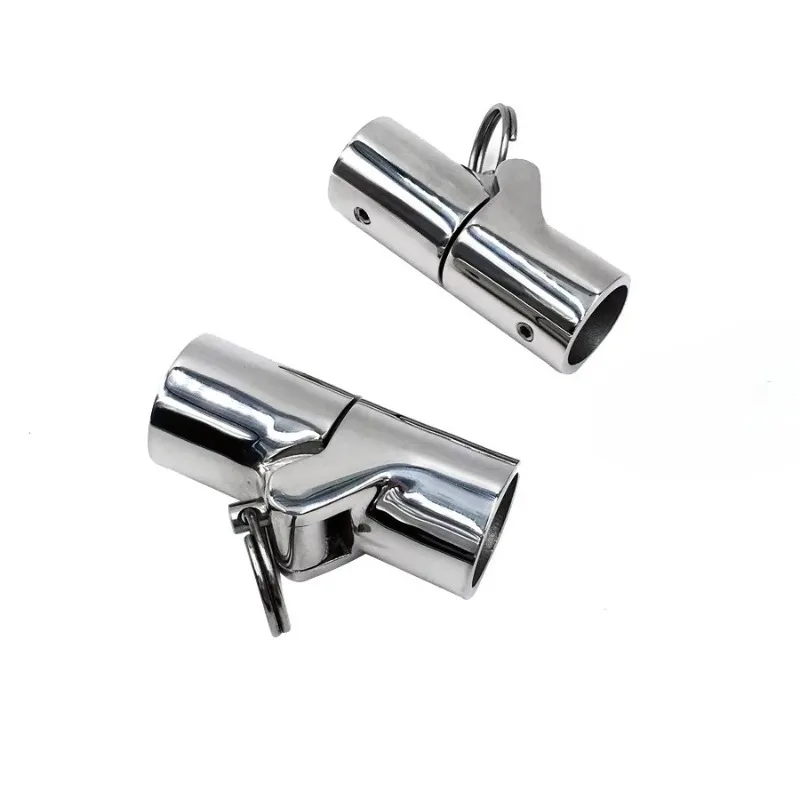 316 Stainless Steel Swivel Pipe Fitting Bimini Joints for Marine Hardwareboat Hinge Connector Siveling Joint for Bimini Pipes