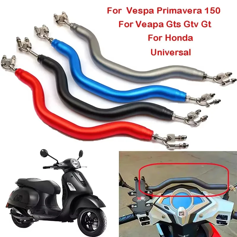 Barra transversal de equilibrio para manillar de motocicleta, palanca Universal de aleación de aluminio para Honda, Yamaha, Vespa, GTS, GTV, LX, LXV