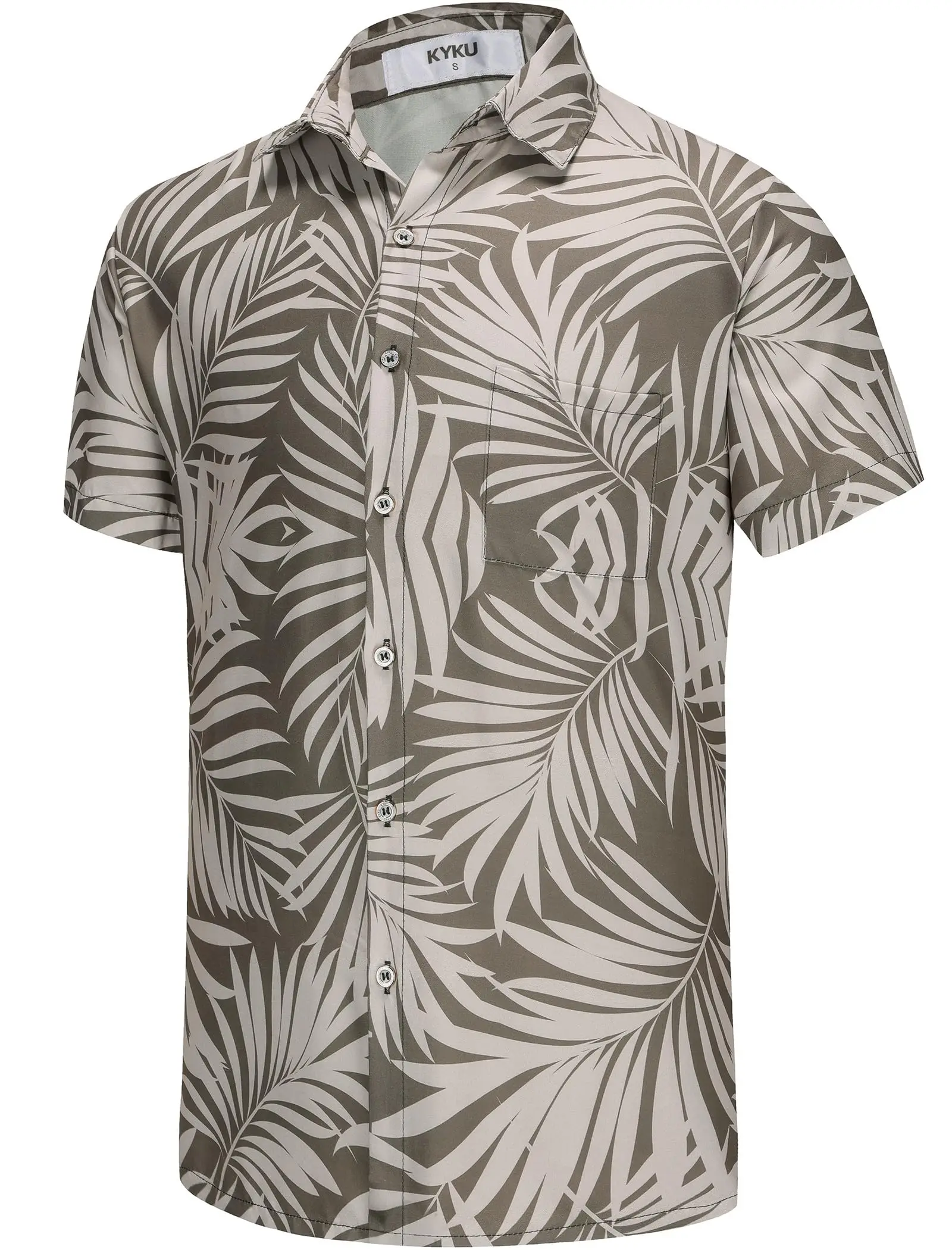 KYKU Hawaii-Hemd für Herren – lustige Urlaubs-Tropen-Strand-Hemden, kurzärmelige Button-Down-Sommerkleidung mit Taschen