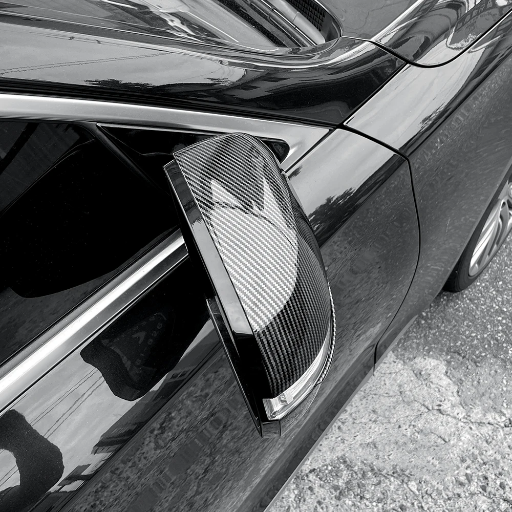 

For Genesis G80 DH 2015-2020 Car Tuning Carbon Fiber Car Rearview Mirror Decoration Cover Trim Exterior Accessories