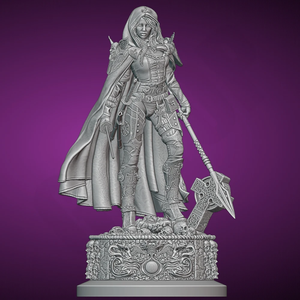 1/24 Magdalena أنثى المحارب تمثال راتنج لعبة غير مصبوغ GK دمية المفكك ثلاثية الأبعاد طباعة الجمعية مصغرة تخفيض تمثال لعبة