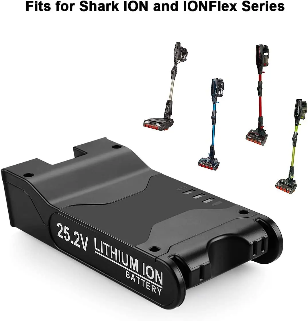 25.2V 4000mAh Lithium-ion Battery Replacement Shark XBAT200 for Shark ION Rocket IONFlex ION F80 IONFlex 2X Cordless Vacuums