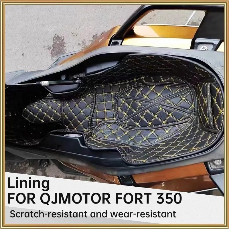 

Для QJMOTOR FORT 350 FORT350 аксессуары для мотоциклов, сиденье для хранения багажника, подушка, коврик для багажника, внутренняя защита