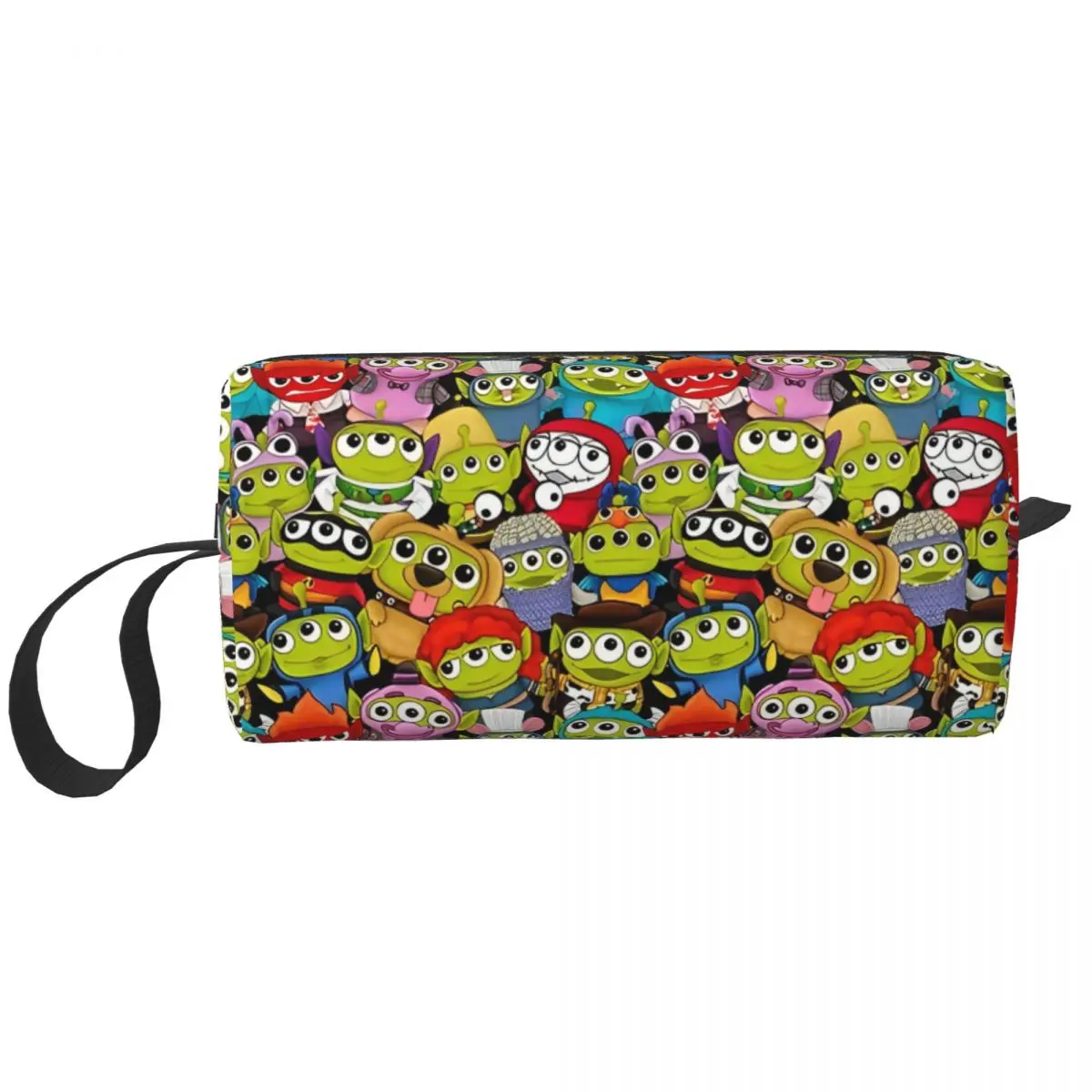 Toy Story Alien Little Green Men Remix Large Makeup Bag Zipper Pouch Travel Cosmetic Bags Portable Toiletry Bag for Women