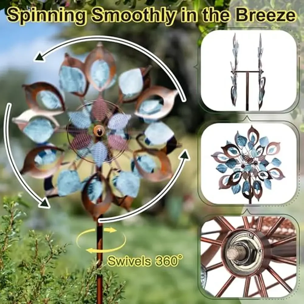 Metal Garden Wind Spinner Large 84