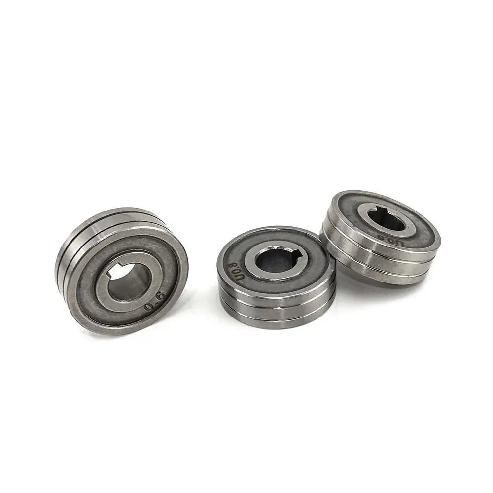 for Steel Aluminum Flux Cord Wire Soldering Supply Knurl K V U Groove MIG Wire Guide Welding Wire Feeding Roller Drive Wheel