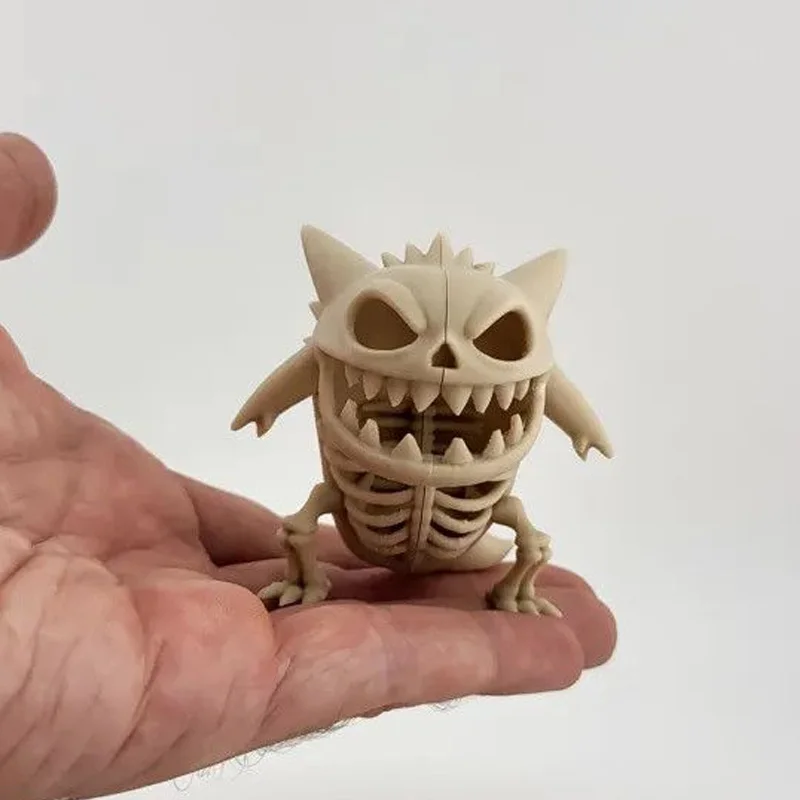 Pokemon Pikachu Gengar Actionfiguren Anime Skelettmodellfiguren Charmander Mewtwo Snorlax Eevee Desktop-Ornamente Kindergeschenk – Detail 2