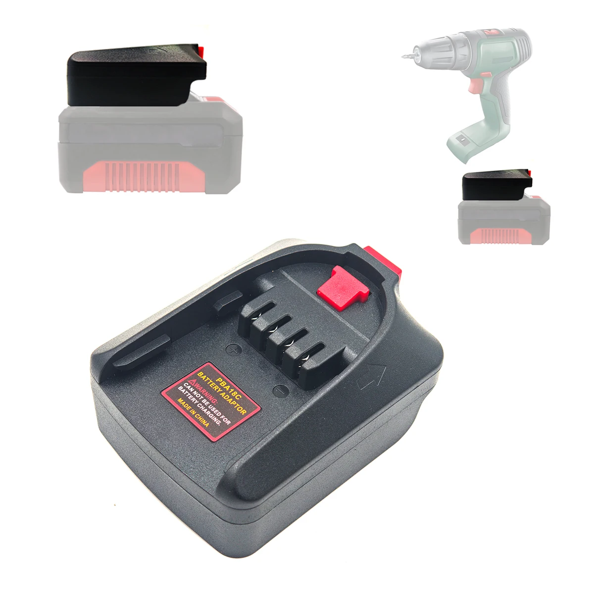 อะแดปเตอร์แปลงแบตเตอรี่ลิเธียม Einhell 18V ใช้ได้กับเครื่องมือไฟฟ้าแบตเตอรี่ลิเธียม Bosch PBA 18V