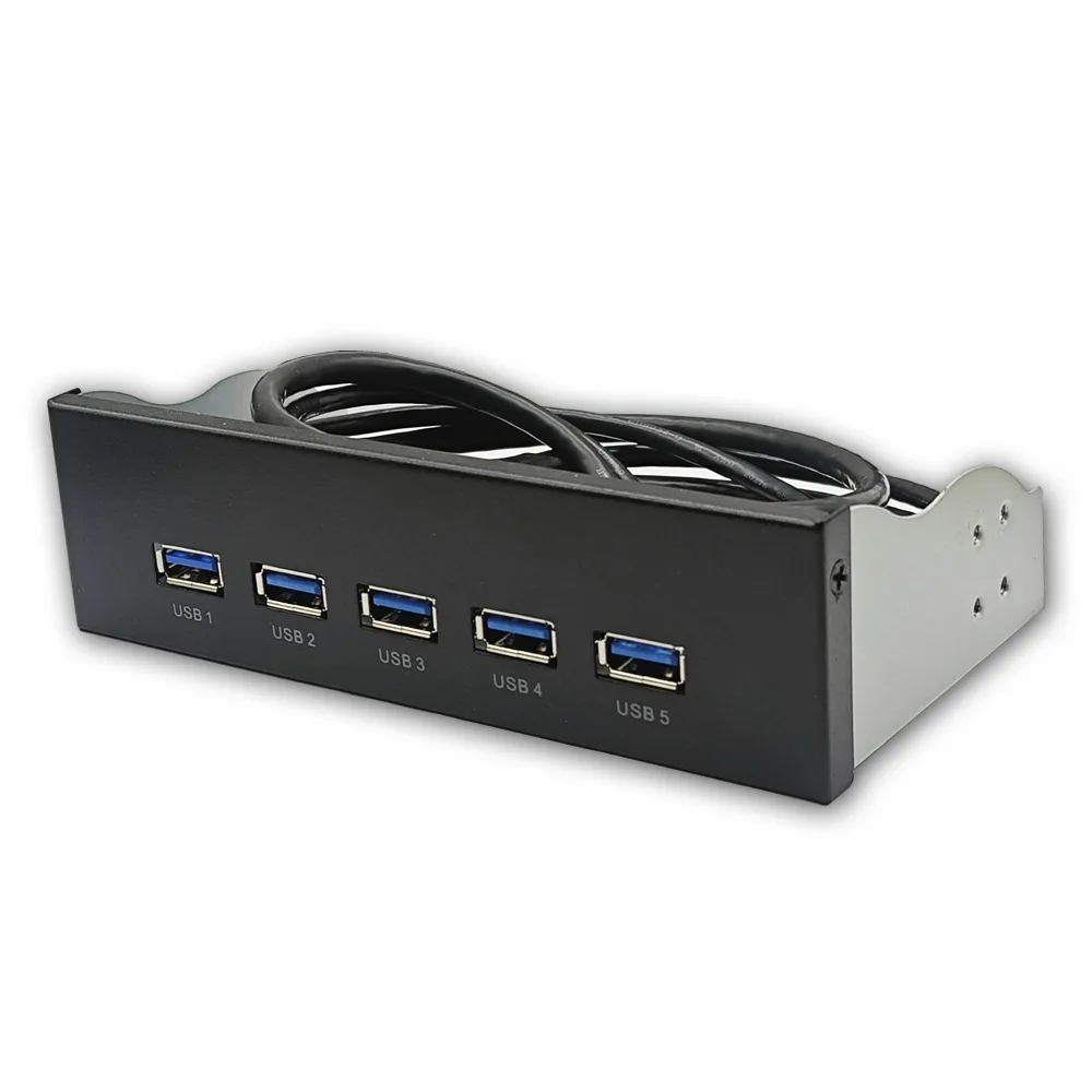 

USB3.2 optical drive 5 ports GEN1 5G front HUB expansion 5.25 inch optical drive panel 19PIN