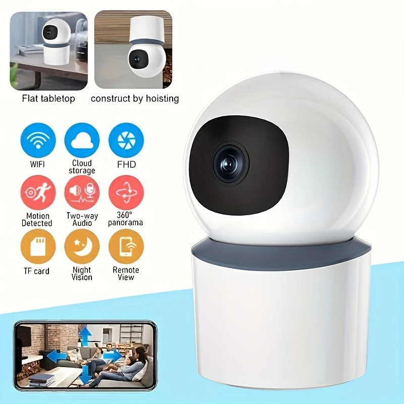

IP Camera Smart Outdoor Home Security WIFI CCTV Surveillance with Color Night Vision Wireless HD 2-Way Audio 1080P