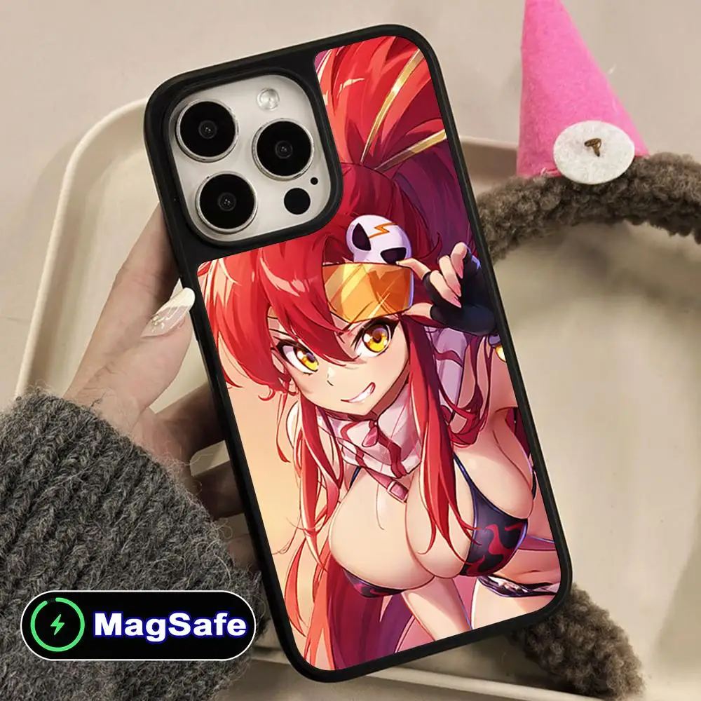 

Чехол для мобильного телефона с изображением аниме Yoko Littner для iPhone 17, 16, 15, 14, 13, 12, 11 Air Pro Max Plus Magsafe, цветной чехол с матовой поверхностью
