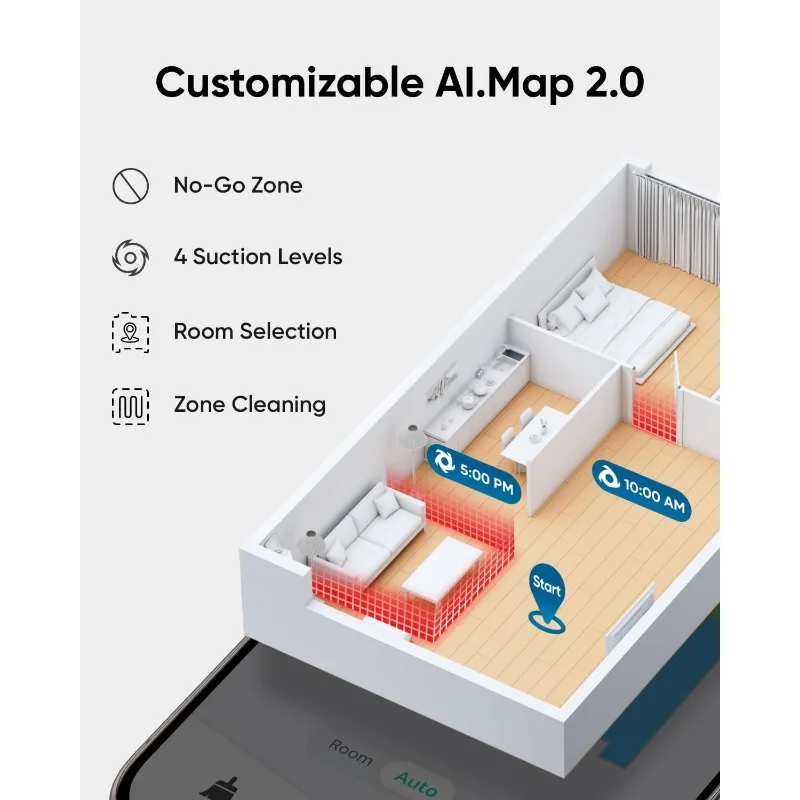 Eufy-Robot aspirateur L50 SES, 60 jours Auto-AfricStation, livres multi-étages, fierté iPath, navigation laser, cartographie Al personnalisée