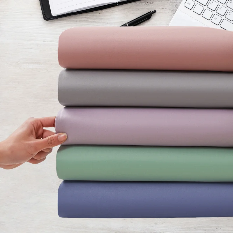 

WASART Summer pure cotton flat bed sheet and pillowcase 150x190 bedroom couple bed linen sets luxury single double bed king size