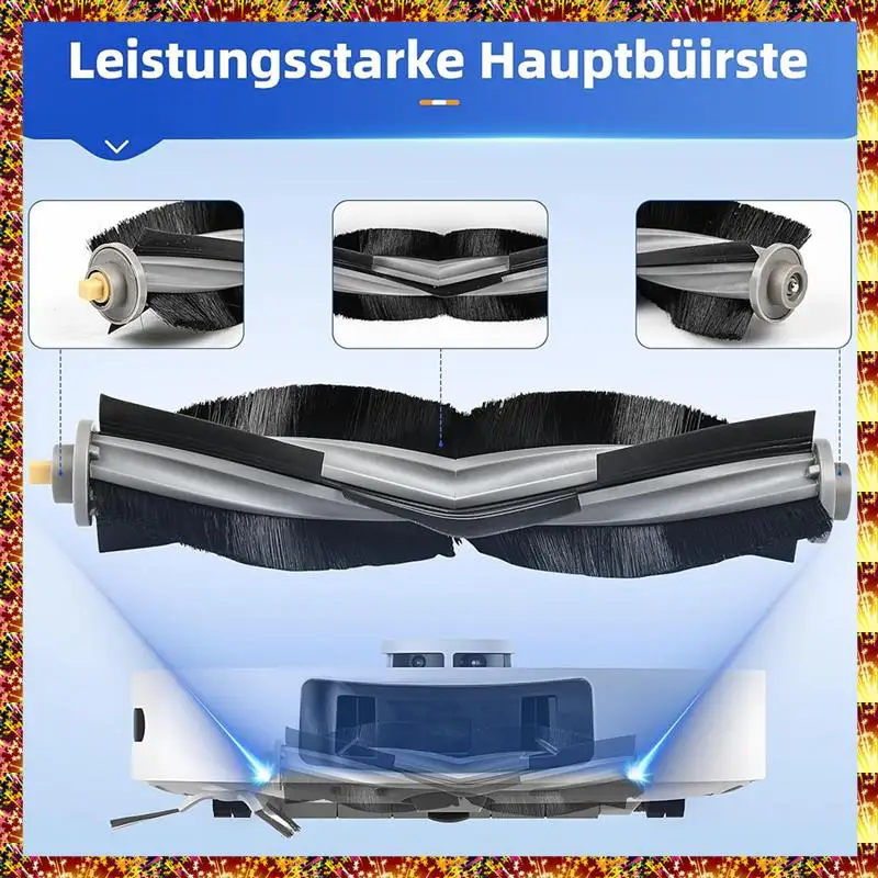 مجموعة ملحقات مماسح مرشح الفرشاة الجانبية الرئيسية كما هو موضح للمكنسة الكهربائية Ecovacs Deebot T20 Omni / T20E Omni