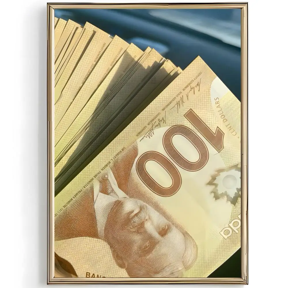 Currency Finance C-Canadian Dollar Poster Unique Home Decoration Ideas & Stylish Interior Art