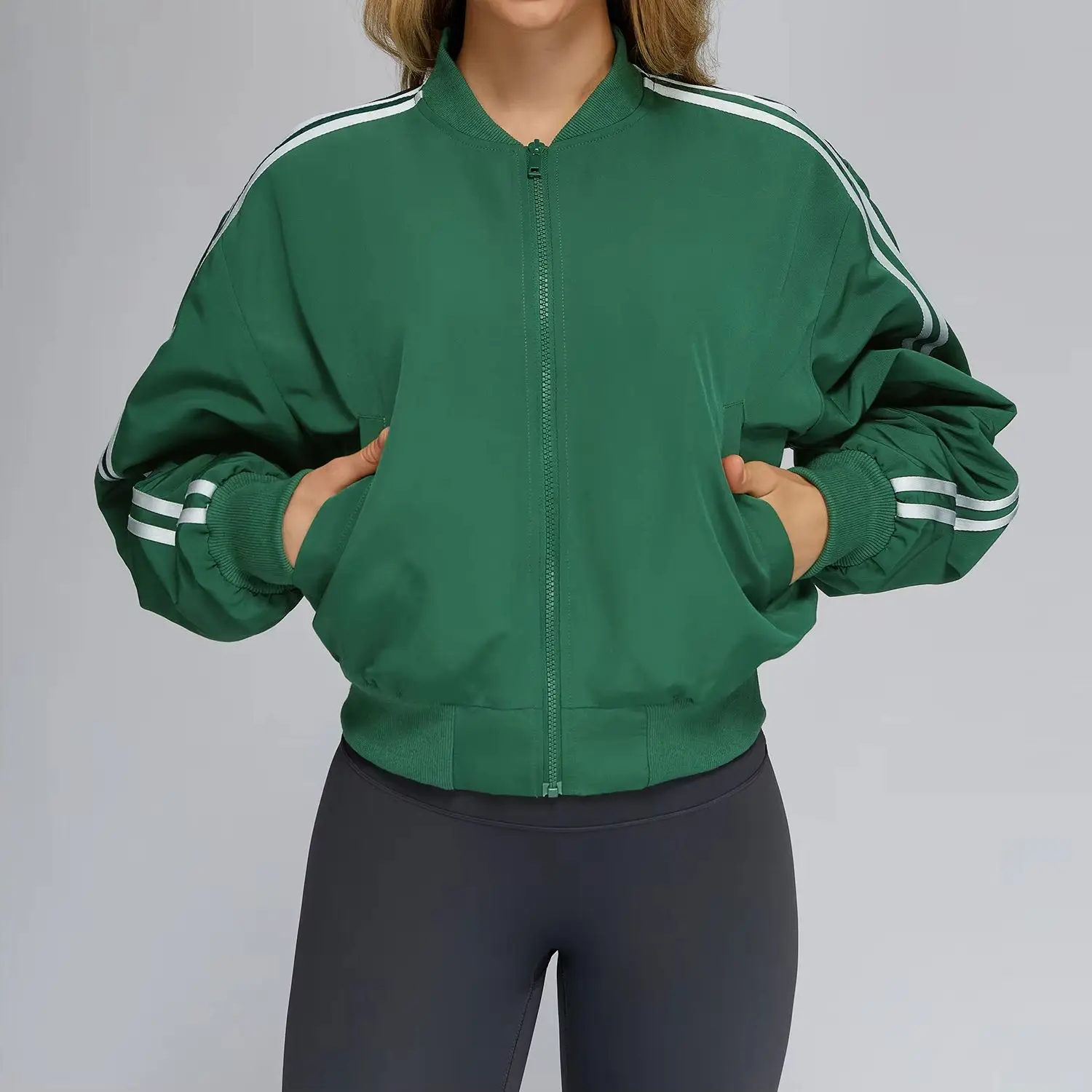 

Женская спортивная куртка на молнии с длинным рукавом, футболка для фитнеса и йоги, спортивная одежда для тренировок, спортивные пальто для бега Trai