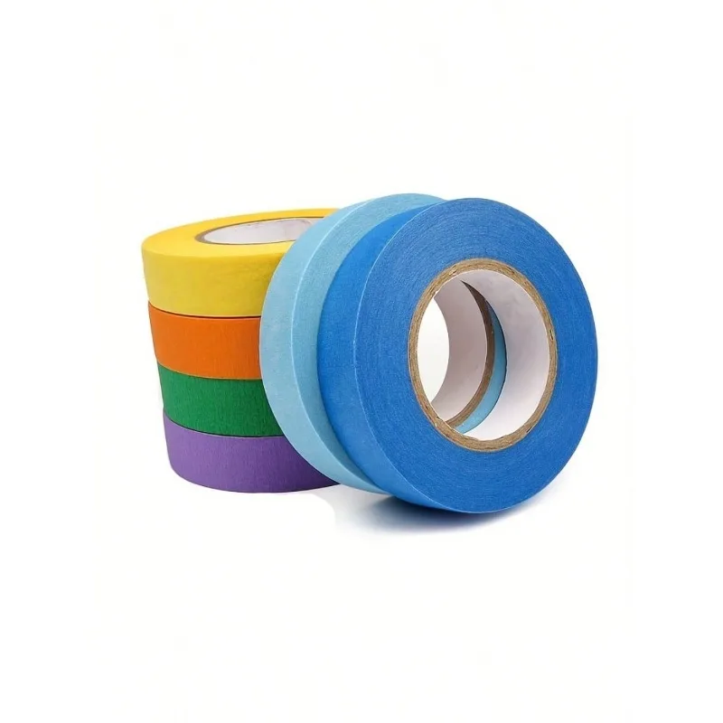 Seven Colors Decorative Tape 7-Pack DIY Art Tape No-Trace Paper Back-to-School Supplies Learning Tools