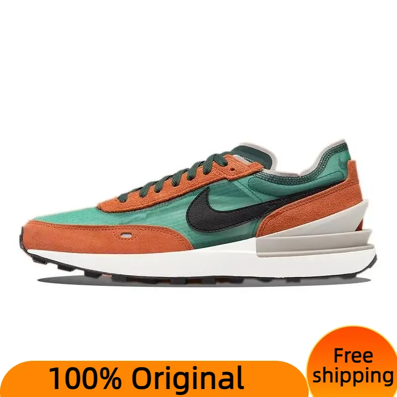 Nike Waffle One SE Pro Green Rush Orange Sneakers shoes DD8014-300 With Original Box