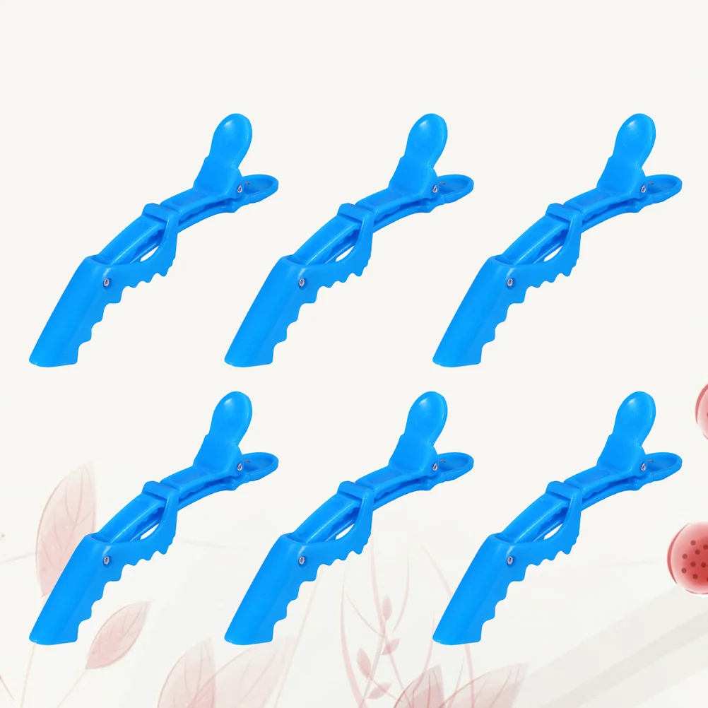 12 Stück Krokodilklemmen, Premium-Kunststoff, Salon-Haarspangen zum Abteilen, professionelles Haar-Styling und Gesichtswaschen, tragbar