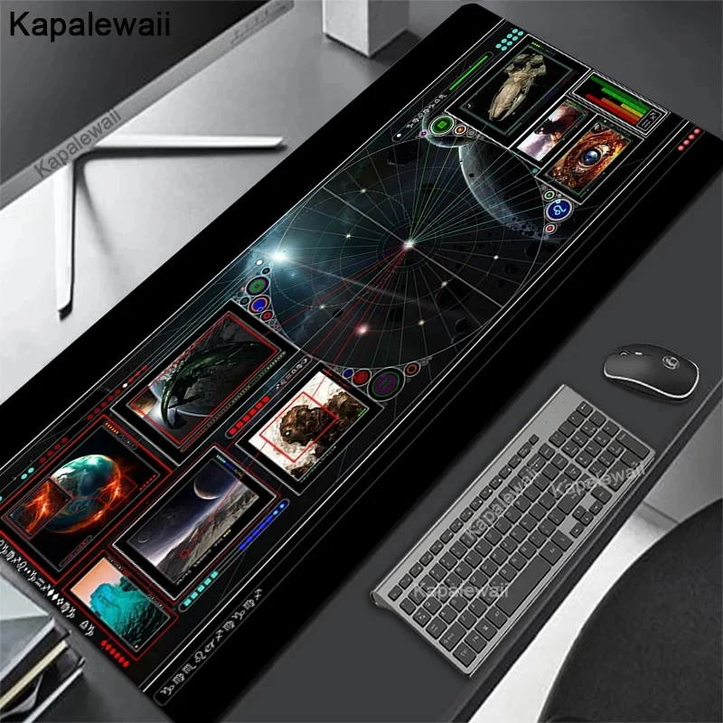 Spacecraft Cute Mouse Pad Space Large Keyboard Deskpad Mouses Rug  Table Mats Home Carpet Rugs Desk Mat Office Mousepad Non-slip