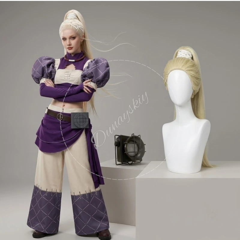 

Noerde Cosplay Wigs Comb Props Costume Hew Amozo Riyo Jaba Full Set Halloween Themed Two Dimensional Anime Halloween Gachiakuta