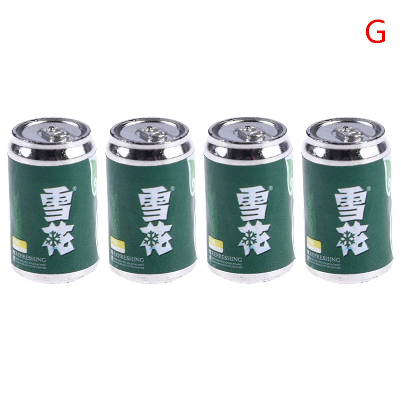 5/4/3Pc Cute Mini Coke Miniature Dollhouse Soda Can drink bottle Pretend Play Food for blyth barbies Kitchen Accessories