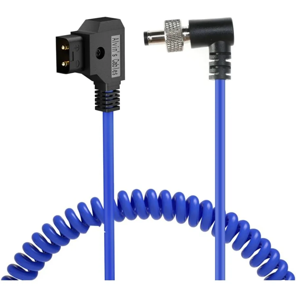 

Alvin's Cables Locking DC 5.5 2.1 to D Tap Coiled Power Cable for Video Devices PIX-E7 PIX-E5 7 Touchscreen Display Hollyland