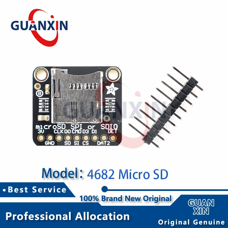 yZ[z4682 Adafruit Micro SD SPI ܂ SDIO J[h u[NAEg {[h - 3V ̂!