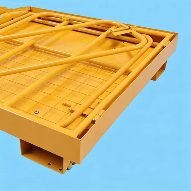 Factory Direct Heavy Duty 1200LBS Steel Forklift Man Basket Foldable Movable Work Platform Wheels Multifunctional Safety Cage