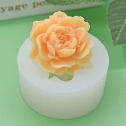 Flower Handmade Candle Silicone Mold DIY Rose Soap Resin Crystal Making Tool Wedding Birthday Party Chocolate Cake Decor Gifts