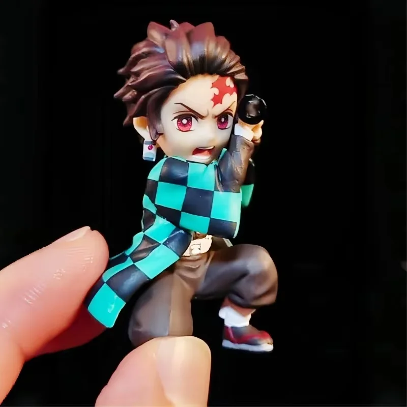 Figurka anime Hot Bandai Wcf Demon Slayer Vol.1 2 3 5 Series Scenery Tanjirou Zenitsu Fire Pillar Ornament Handmade Toy Gift