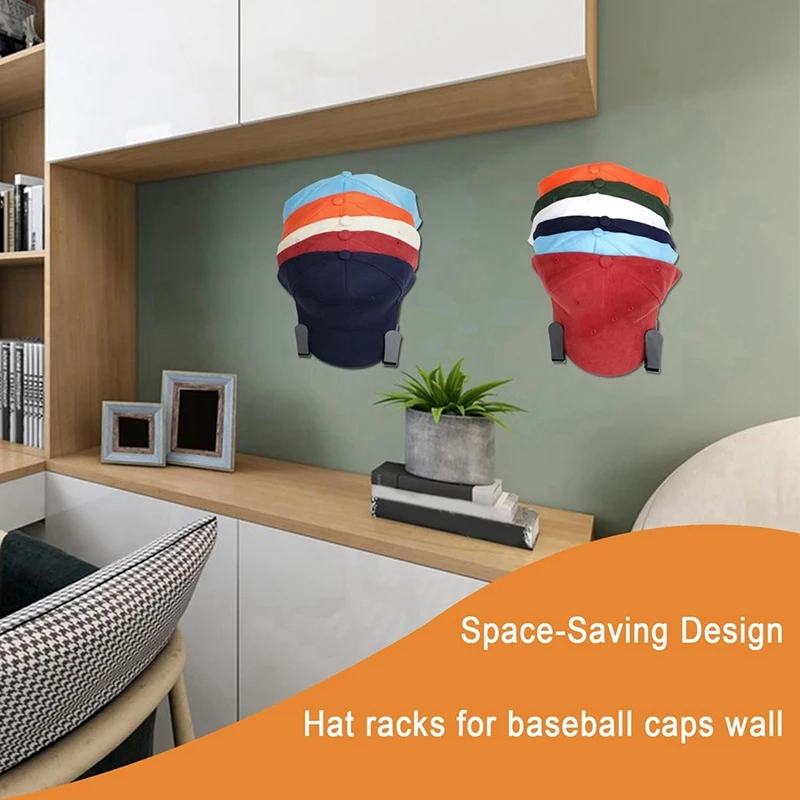 3 paia di ganci per cappelli a cremagliera per cappelli da parete supporto per cappelli espositore per cappelli forte staffa per appendiabiti