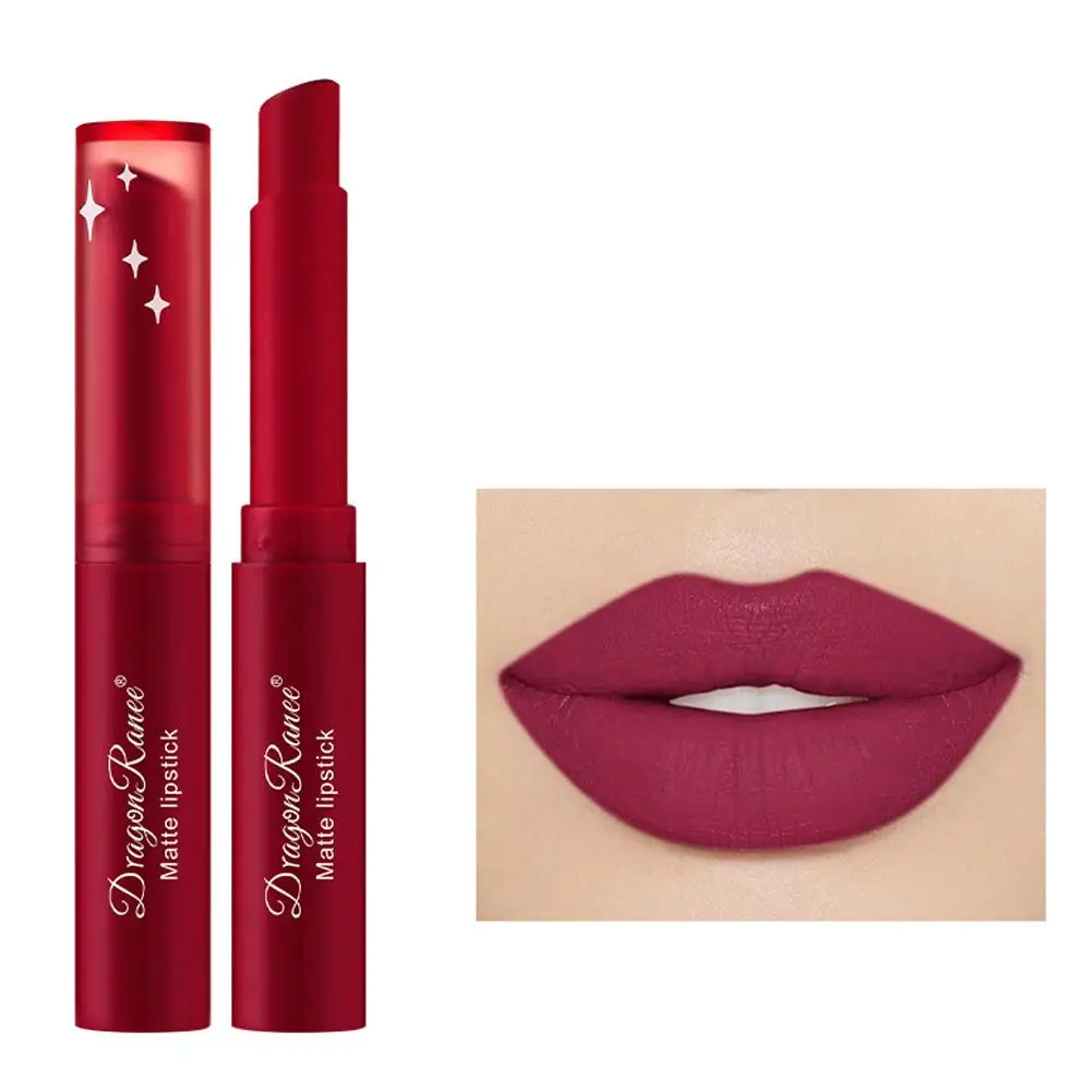 12 Colors Red Lip Tint Velvet Matte Lipstick Pen Female Lipstick Makeup Lip Pen Cosmetics Bow Moisturizing Waterproof Liner B1X3