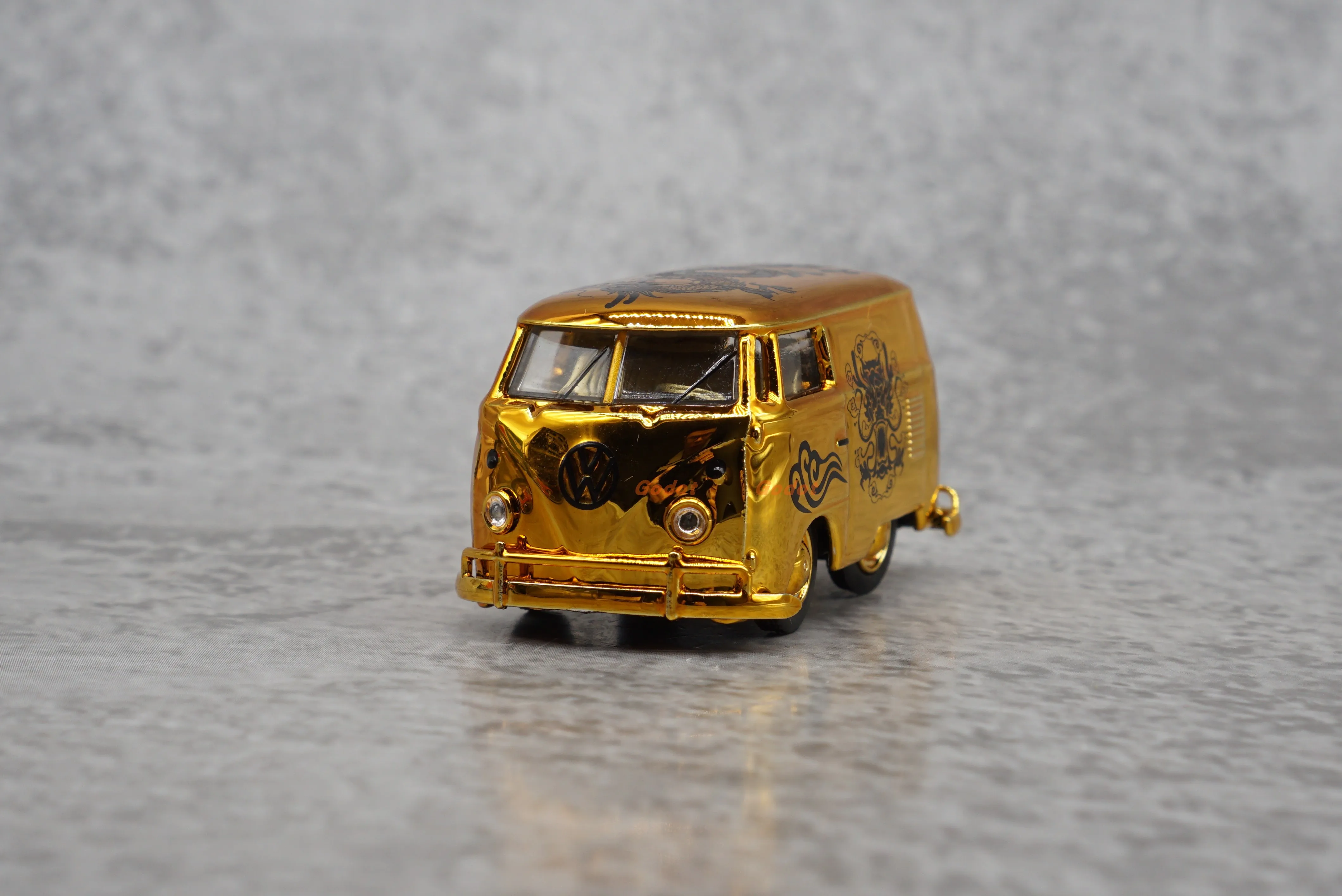 HY Model 1/64 T1 van alloy car model toy