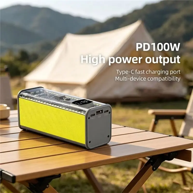 A97I-Solderless Power Bank Transparent Battery Case Transparent Shell No Welding SOS Light Fast Charging