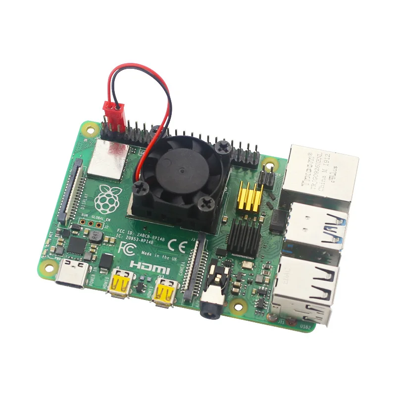 Raspberry Pi 4th generation B type cooling fan Raspberry pi 4B radiator heat sink with silicone