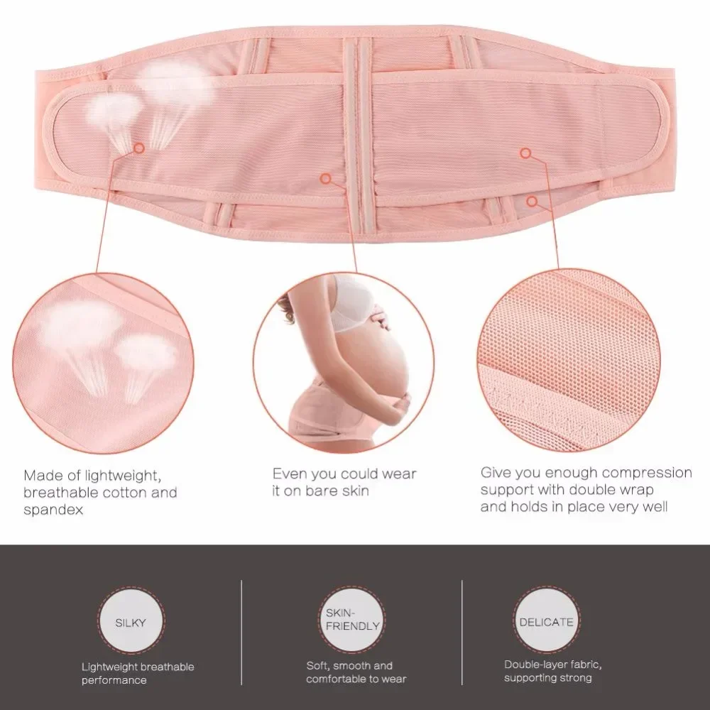 Adjustable Pregnant Women with Prenatal Bandage Pregnancy Lower Back Support for Pain Relief Abdominal Corsets Relieve Pressure