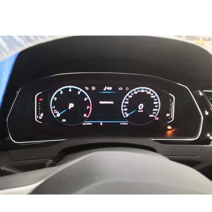 

Krando 12.3'' Wireless Carplay Car Radio For VW Passat B8 2016-2017 Linux cockpit LCD Speedometer dashboard Virtual Instrument