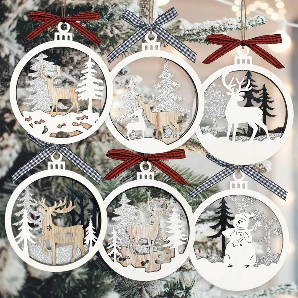 6Pcs Christmas Farm…