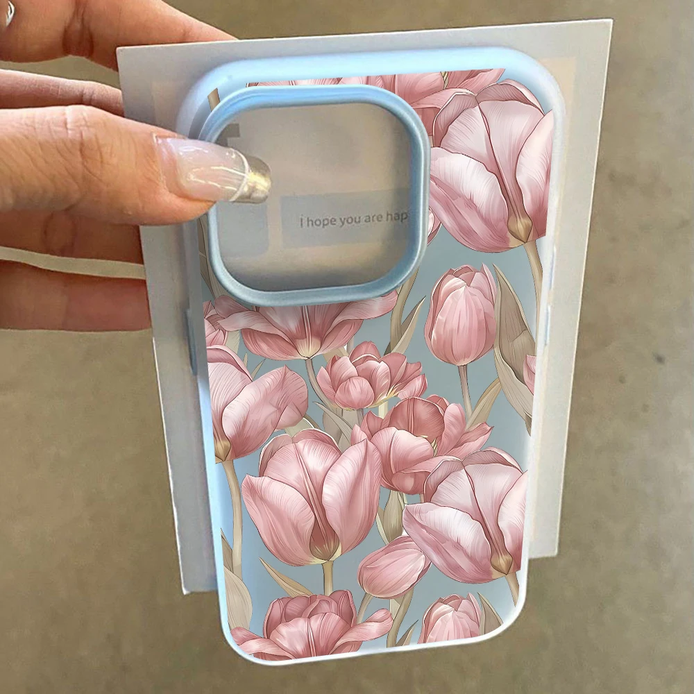 für Xiaomi Redmi Note 14 13 12 11 10 Pro Plus 4G 5G Redmi 14C 13C 15C Vintage Tulpenblumen INS Handyhülle Silikon TPU Cover – Detail 3