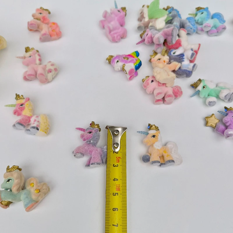 1Pcs Genuine Factory Defect Rare Pet Royal Filly Unicorn Flocky Fluffy Shaggy Pony Collectible Animal Toy Gift for Kid Child