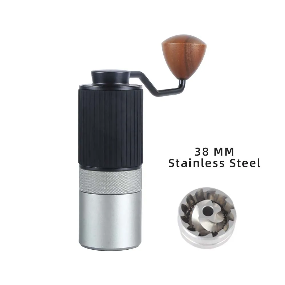 Upgrade handmatige koffiemolen CNC professioneel roestvrij staal diamant verstelbaar handmatig braam koffiebonen malen