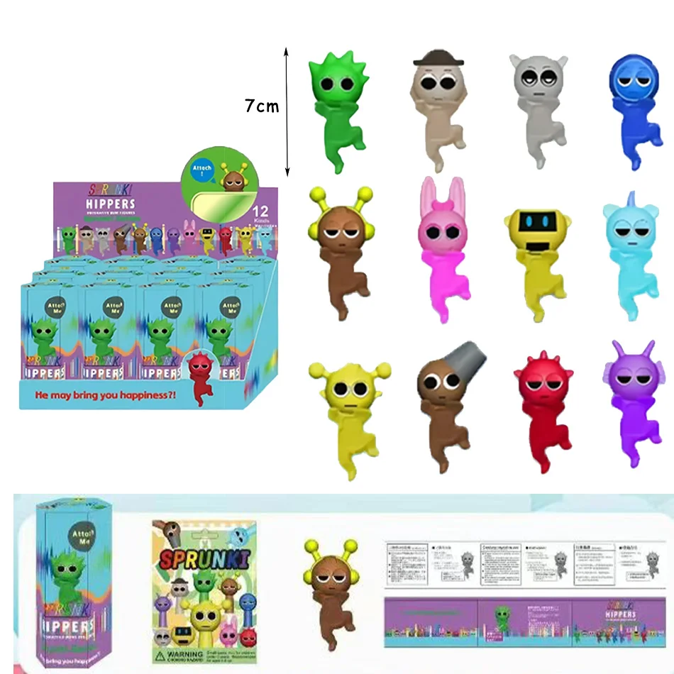

Фигурка-сюрприз Sprunki: миниатюрная креативная милая кукла-фигурка, загадочная игрушка-украшение для девочек, подарок на день рождения
