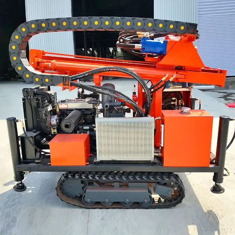 Customized Wheel Type 200m Deep Water Well Drilling Rig Diesel Hydraulic Rotary Portable High Quality