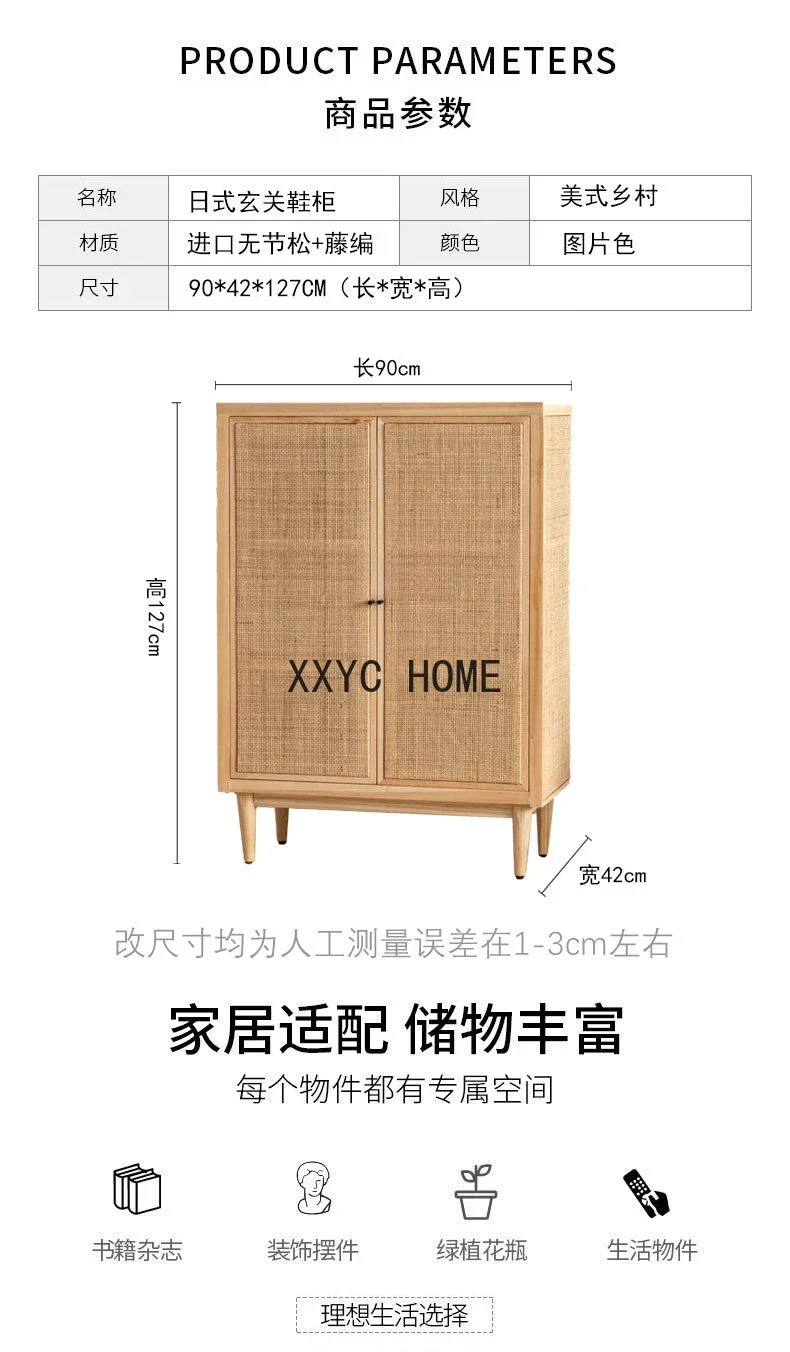 Armadietto country americano, credenza vintage in legno massello invecchiato, armadio da ingresso per corridoio