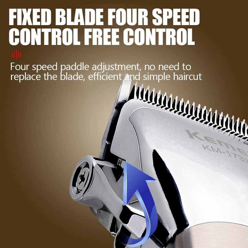 KEMEI-cortapelos profesional para hombre y mujer, Kit de aseo para Barbero, para el hogar