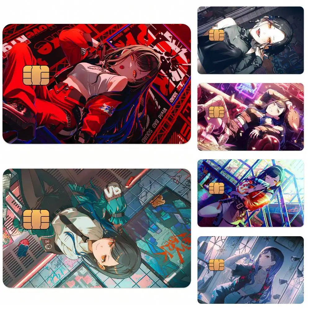 An Shiraishi Game Project Sekai Card Stickers for Bank Access Protective Waterproof Film Cover Sticker Surprise Gift